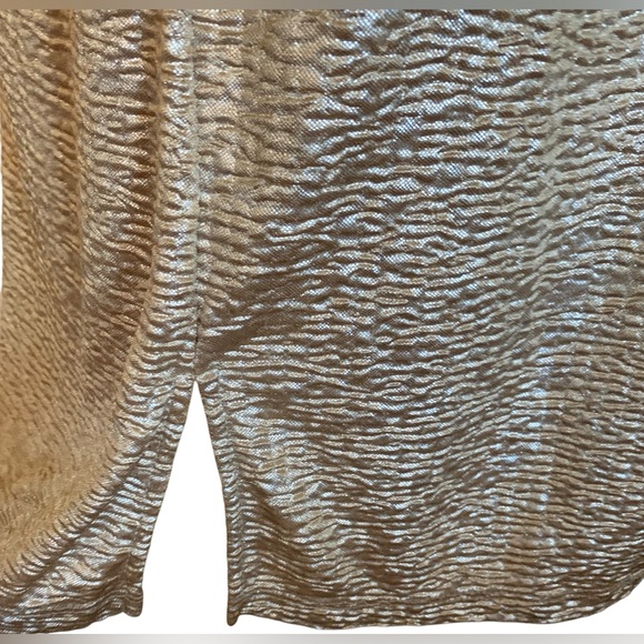 labworks XS Gold Tank Dress With Slit 100% Polyester - Picture 2 of 4